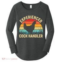 Experienced Cock Handler Chicken Farmer Pun Women's Perfect Tri Tunic Long Sleeve Shirt thumb 0