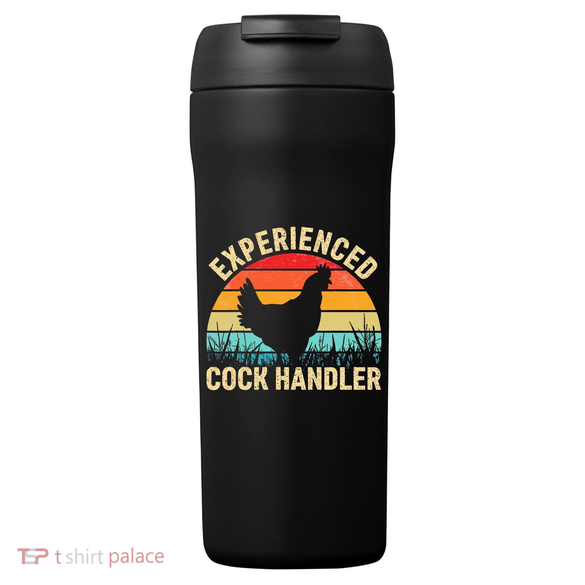 Experienced Cock Handler Chicken Farmer Pun 24oz Duet Stainless Steel Tumbler