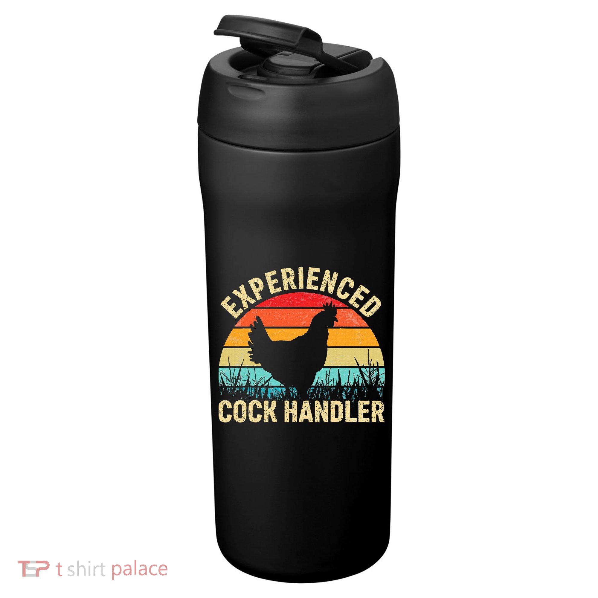 Experienced Cock Handler Chicken Farmer Pun 24oz Duet Stainless Steel Tumbler