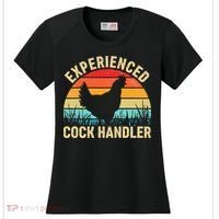 Experienced Cock Handler Chicken Farmer Pun Women's Cooling Performance Crew T-Shirt thumb 0