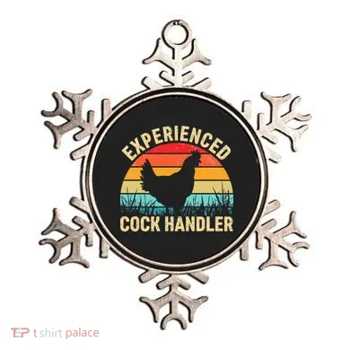 Experienced Cock Handler Chicken Farmer Pun Ornament