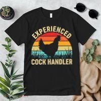 Experienced Cock Handler Chicken Farmer Pun Premium T-Shirt thumb 2