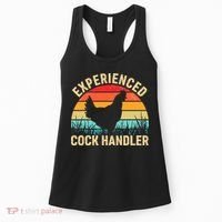 Experienced Cock Handler Chicken Farmer Pun Women's Tank Top thumb 0