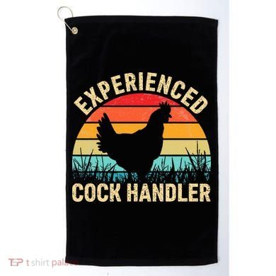 Experienced Cock Handler Chicken Farmer Pun Golf Towel