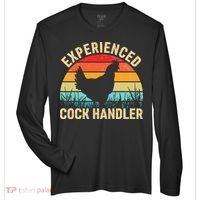 Experienced Cock Handler Chicken Farmer Pun Zone Performance Long-Sleeve T-Shirt thumb 0