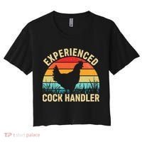 Experienced Cock Handler Chicken Farmer Pun Women's Crop Top Tee thumb 0
