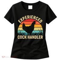 Experienced Cock Handler Chicken Farmer Pun Women's T-Shirt thumb 0