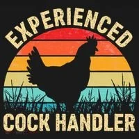 Experienced Cock Handler Chicken Farmer Pun Kids T-Shirt thumb 4