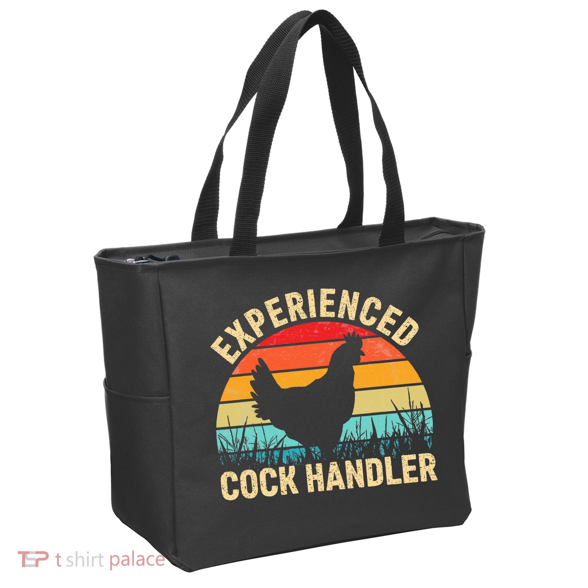 Experienced Cock Handler Chicken Farmer Pun Tote Bag