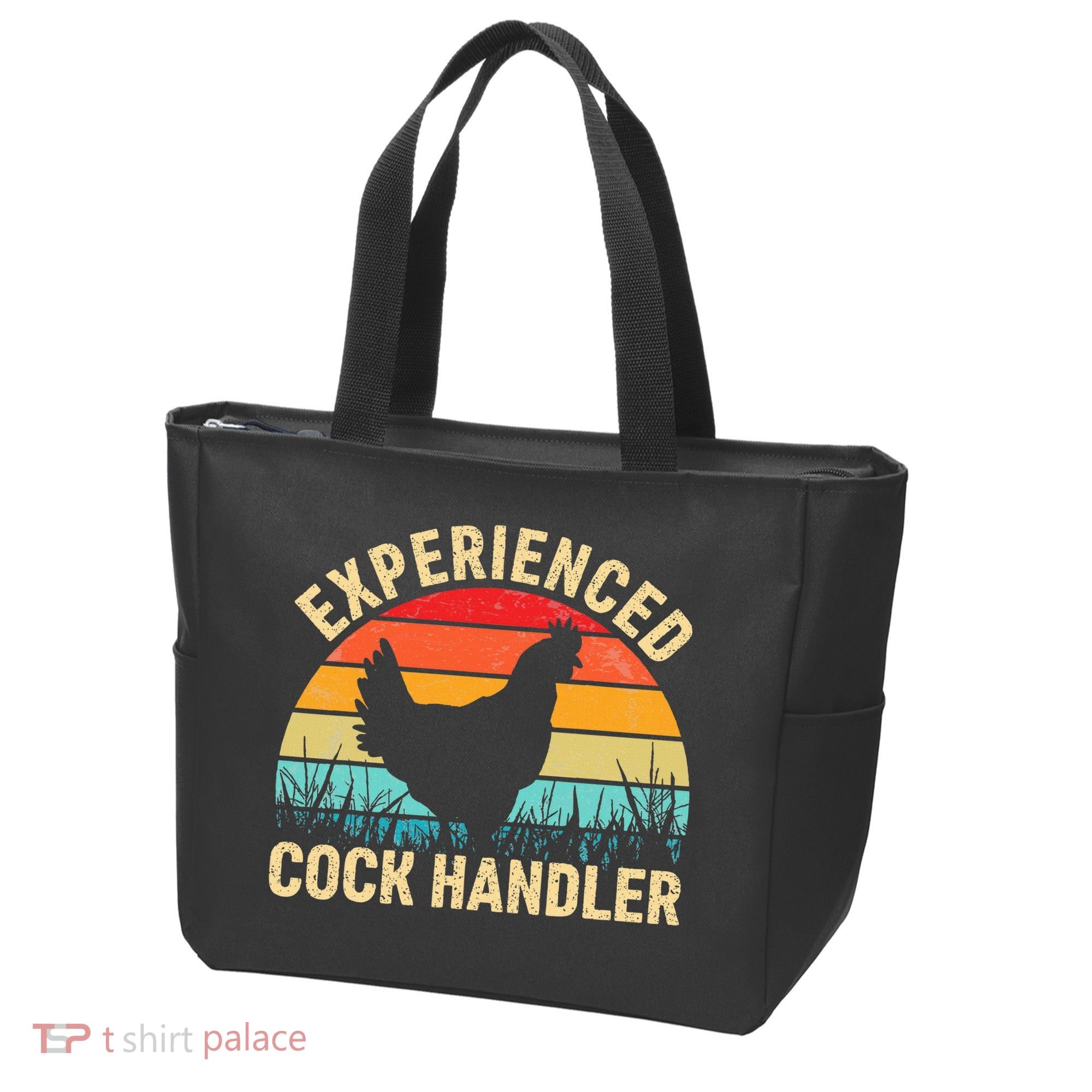 Experienced Cock Handler Chicken Farmer Pun Tote Bag