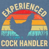 Experienced Cock Handler Chicken Farmer Pun Comfort Colors Garment-Dyed Hooded Sweatshirt thumb 2