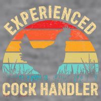 Experienced Cock Handler Chicken Farmer Pun Women's Racerback Cropped Tank thumb 2