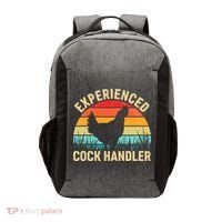 Experienced Cock Handler Chicken Farmer Pun Vector Backpack thumb 0