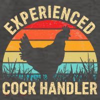 Experienced Cock Handler Chicken Farmer Pun Vector Backpack thumb 2