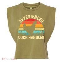Experienced Cock Handler Chicken Farmer Pun Garment-Dyed Women's Muscle Tee thumb 0