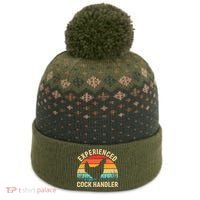 Experienced Cock Handler Chicken Farmer Pun The Baniff Cuffed Pom Beanie thumb 0