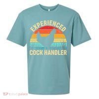 Experienced Cock Handler Chicken Farmer Pun Sueded Cloud Jersey T-Shirt thumb 0