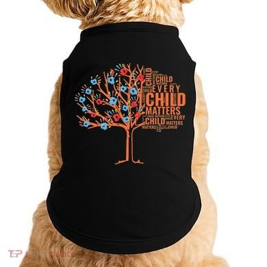 Every Child In Matters Tree Orange Day Doggie Tank