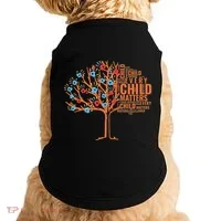 Every Child In Matters Tree Orange Day Doggie Tank thumb 0