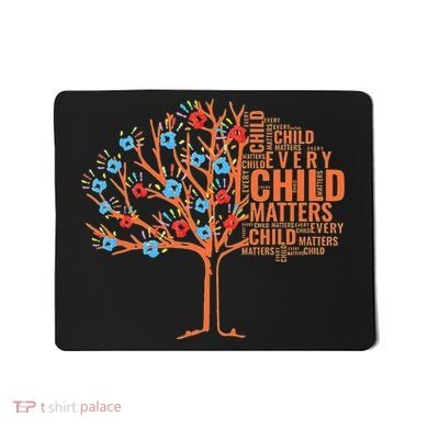 Every Child In Matters Tree Orange Day Mousepad