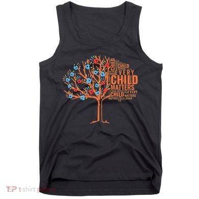 Every Child In Matters Tree Orange Day Tank Top