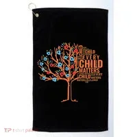 Every Child In Matters Tree Orange Day Golf Towel thumb 0
