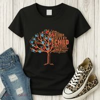 Every Child In Matters Tree Orange Day Women's T-Shirt thumb 3