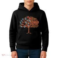 Every Child In Matters Tree Orange Day Kids Hoodie thumb 4