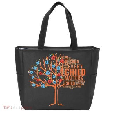 Every Child In Matters Tree Orange Day Tote Bag