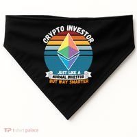 Ethereum Crypto Investor, HODL Ethereum, Crypto Coin, Funny ETH USA-Made Doggie Bandana thumb 0