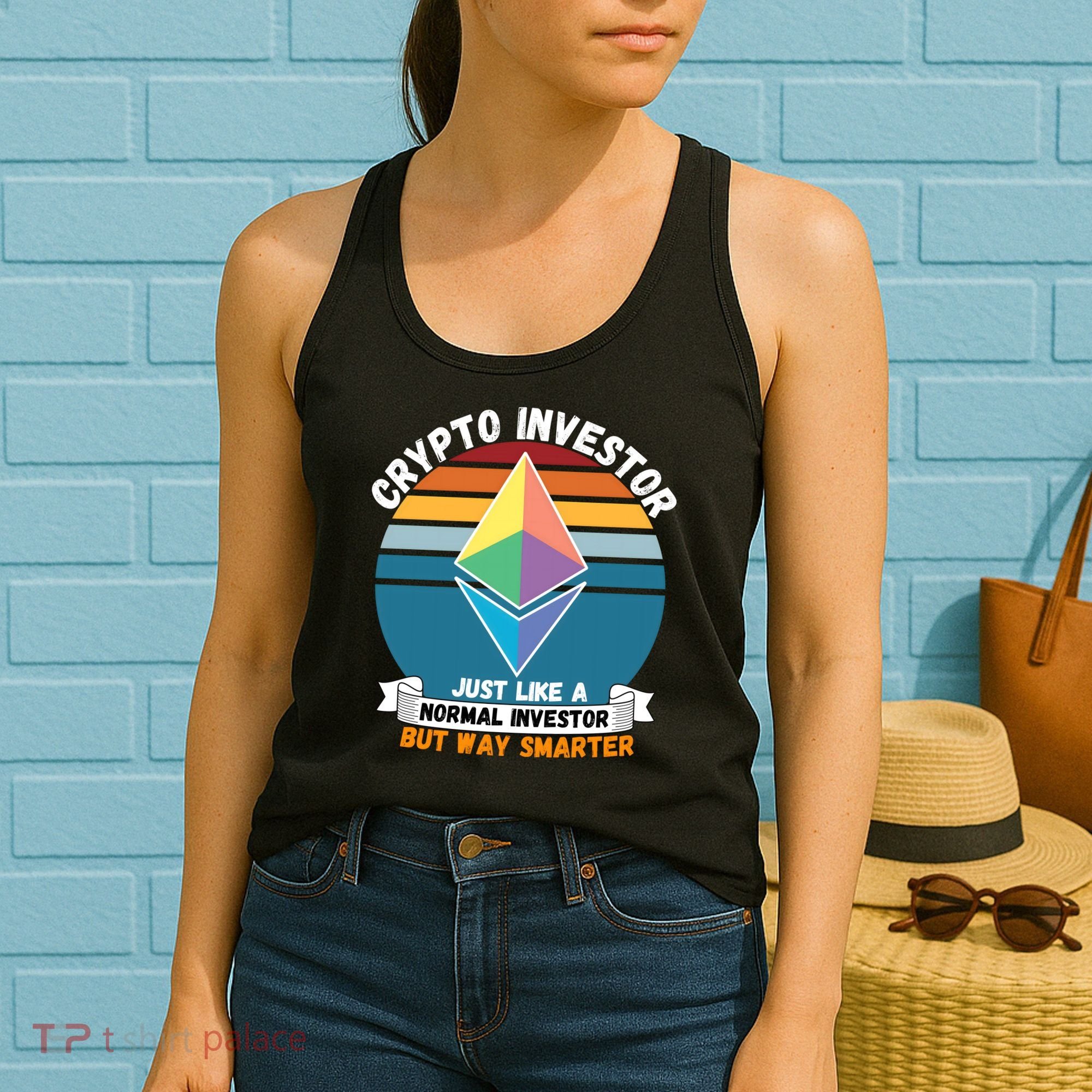 Ethereum Crypto Investor, HODL Ethereum, Crypto Coin, Funny ETH Women's Tank Top