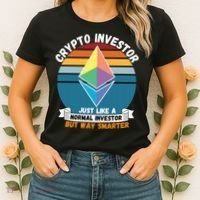 Ethereum Crypto Investor, HODL Ethereum, Crypto Coin, Funny ETH Women's T-Shirt thumb 2