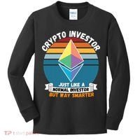 Ethereum Crypto Investor, HODL Ethereum, Crypto Coin, Funny ETH Kids Long Sleeve Shirt thumb 0