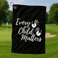 Every Child In Matters Orange Day Kindness Equality Unity Golf Towel thumb 1