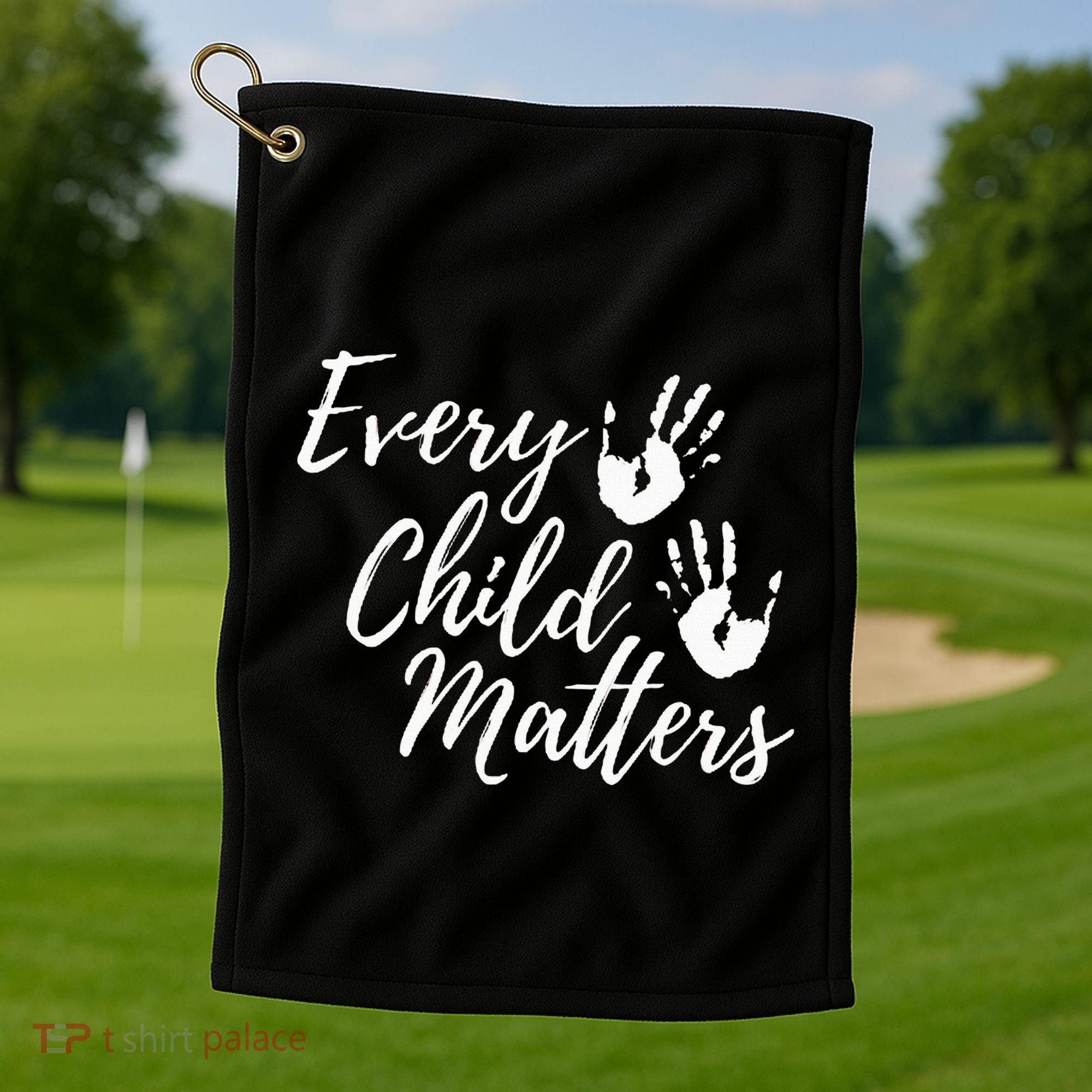Every Child In Matters Orange Day Kindness Equality Unity Golf Towel
