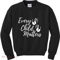 Every Child In Matters Orange Day Kindness Equality Unity Kids Sweatshirt thumb 0