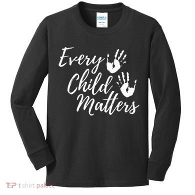 Every Child In Matters Orange Day Kindness Equality Unity Kids Long Sleeve Shirt