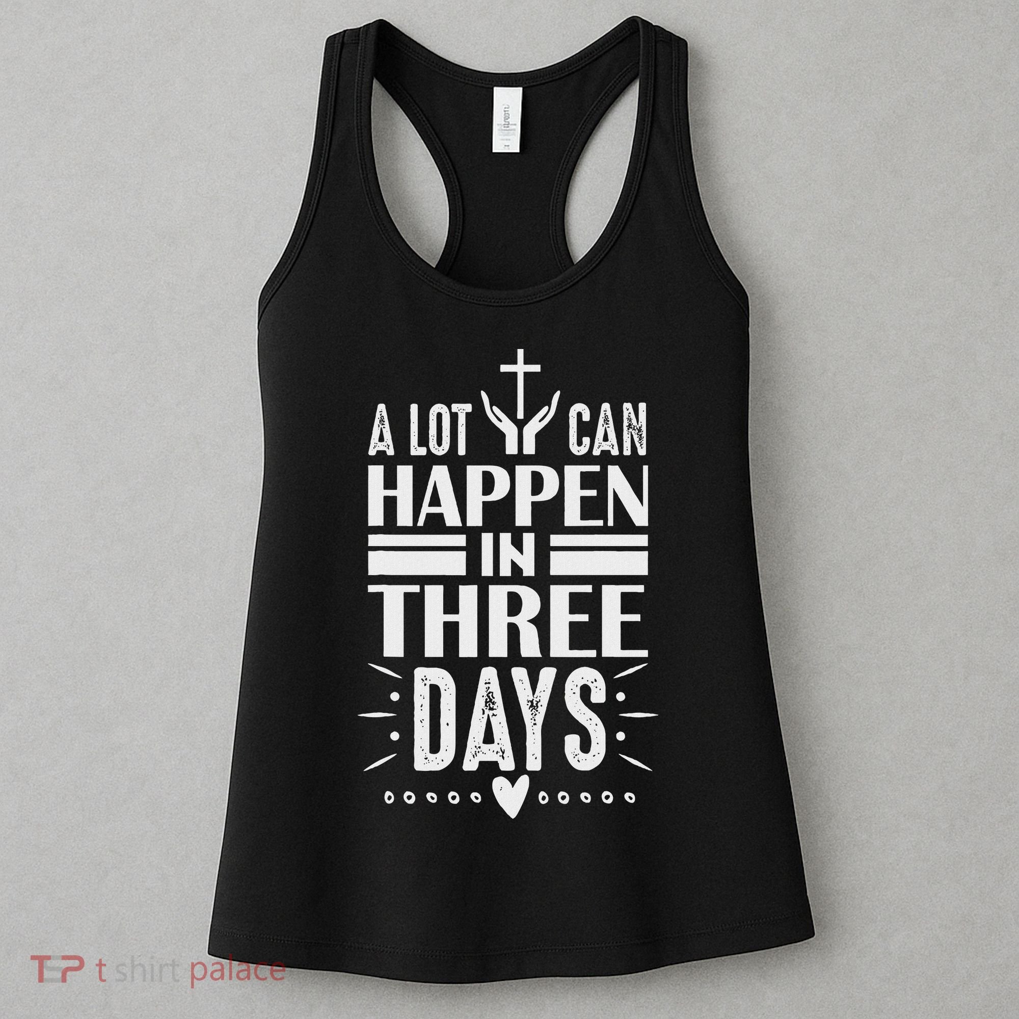 Easter Christian Jesus Cross Celebration Resurrection 3 Days Women's Tank Top