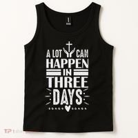 Easter Christian Jesus Cross Celebration Resurrection 3 Days Tank Top thumb 2