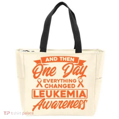 Everything Changed Leukemia Awareness Tote Bag