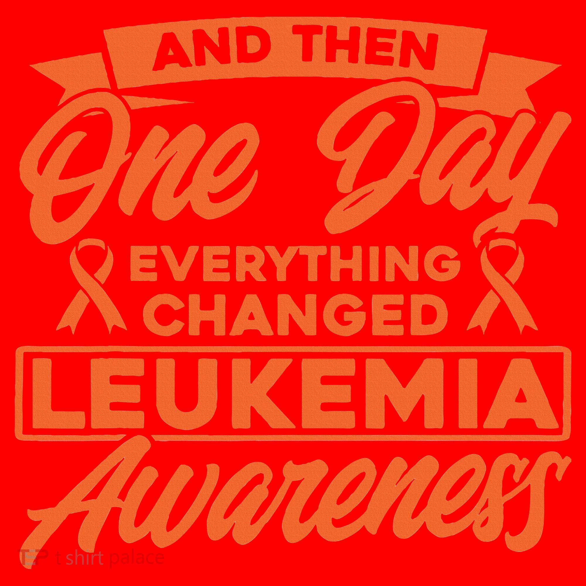 Everything Changed Leukemia Awareness Santa Hat