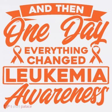 Everything Changed Leukemia Awareness Comfort Colors Garment-Dyed Hooded Sweatshirt