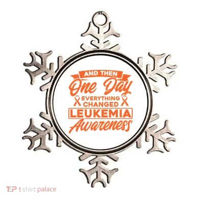 Everything Changed Leukemia Awareness Ornament