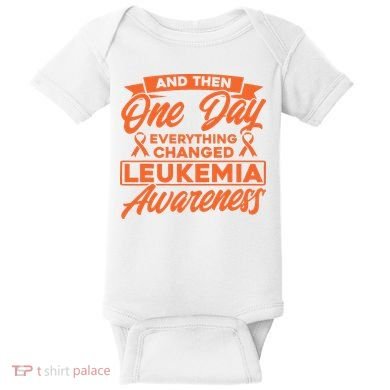 Everything Changed Leukemia Awareness Baby Bodysuit