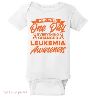 Everything Changed Leukemia Awareness Baby Bodysuit