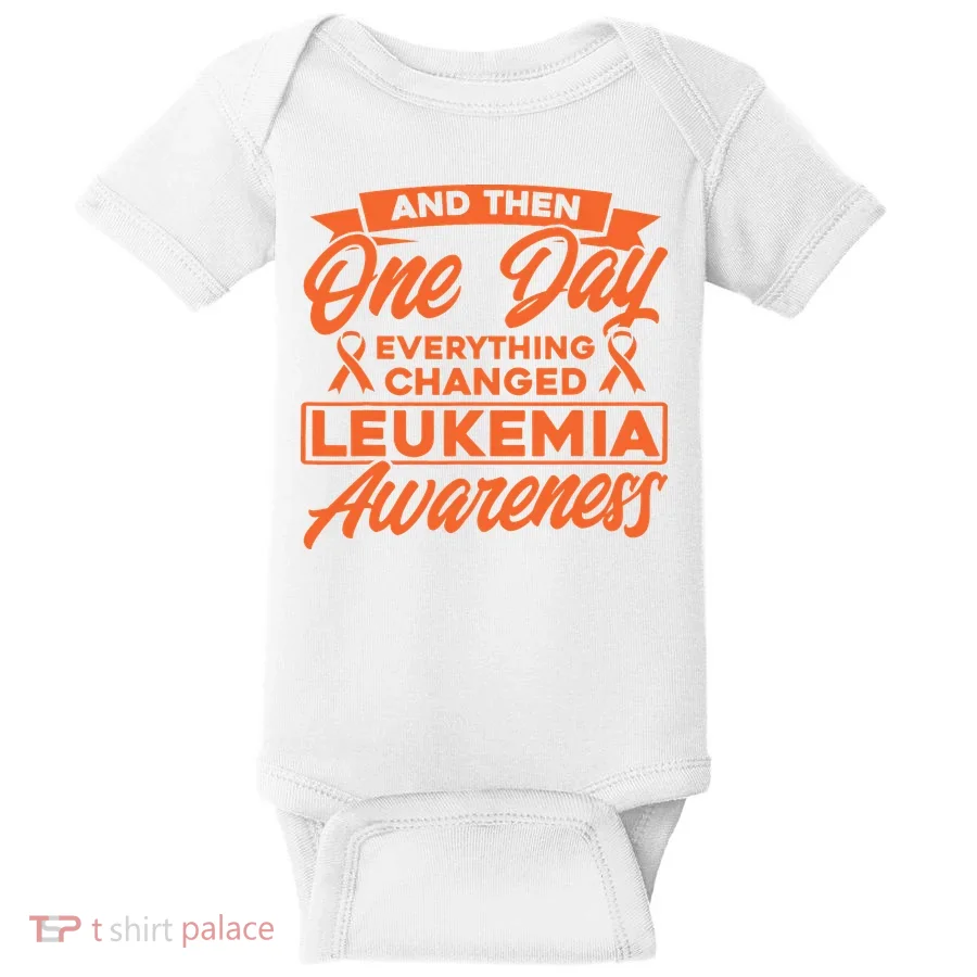 Everything Changed Leukemia Awareness Baby Bodysuit