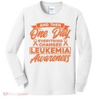 Everything Changed Leukemia Awareness Kids Long Sleeve Shirt thumb 0
