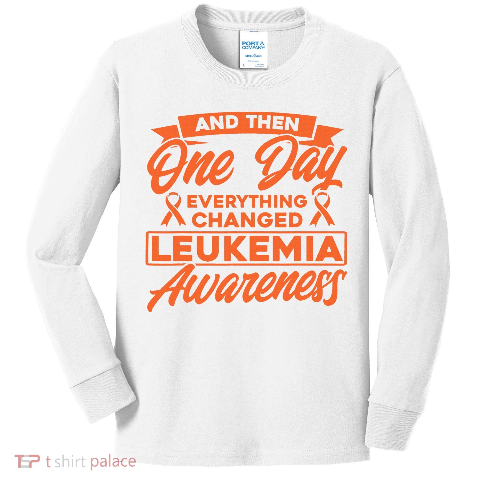 Everything Changed Leukemia Awareness Kids Long Sleeve Shirt