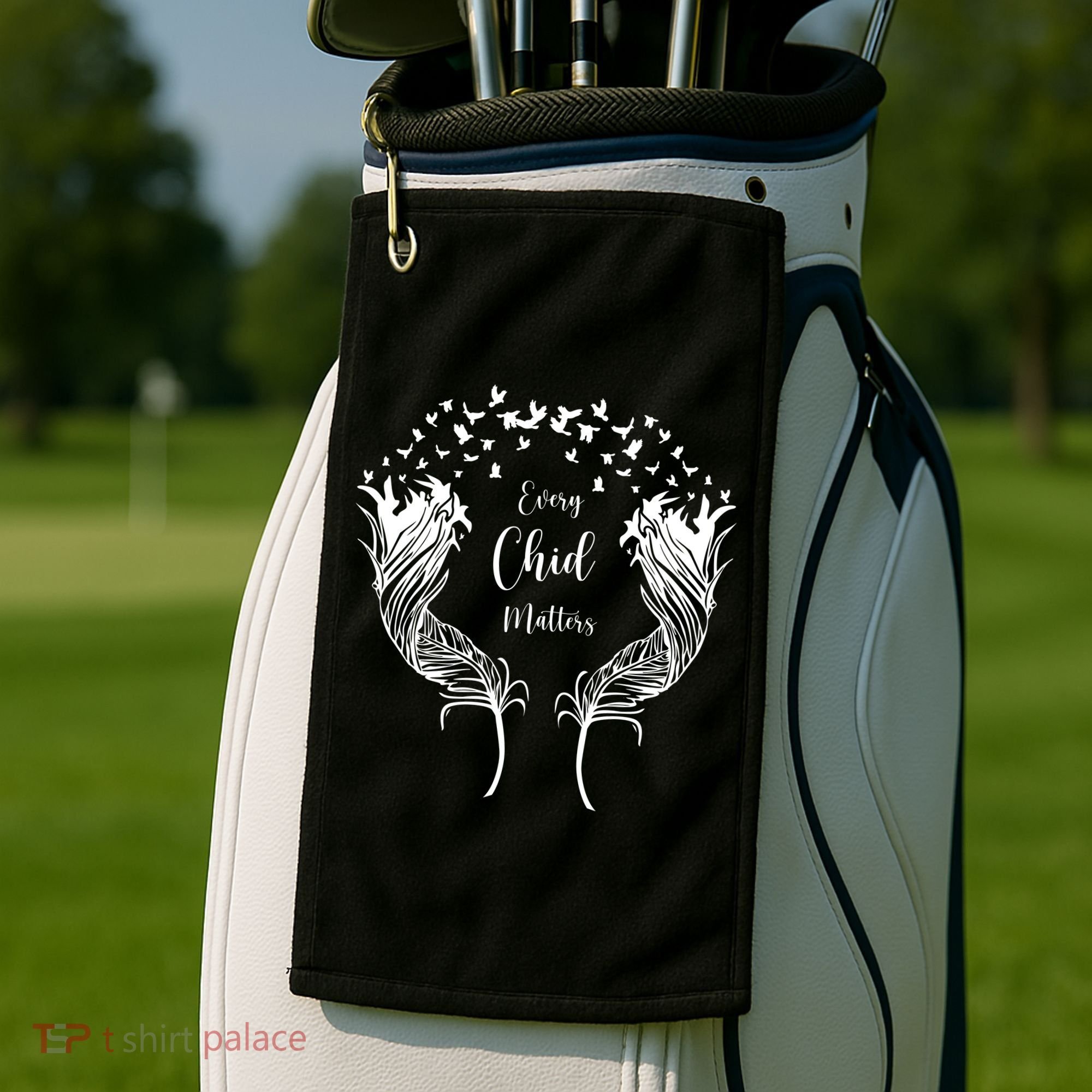 Every Child Matters Orange, Kindness And Equality Golf Towel