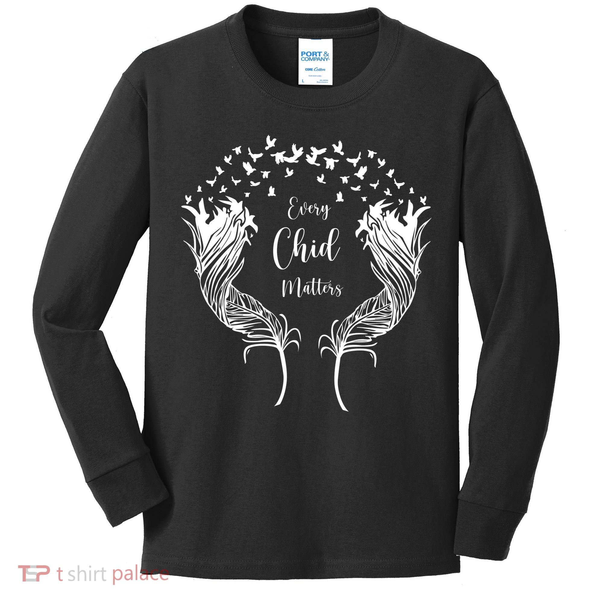 Every Child Matters Orange, Kindness And Equality Kids Long Sleeve Shirt
